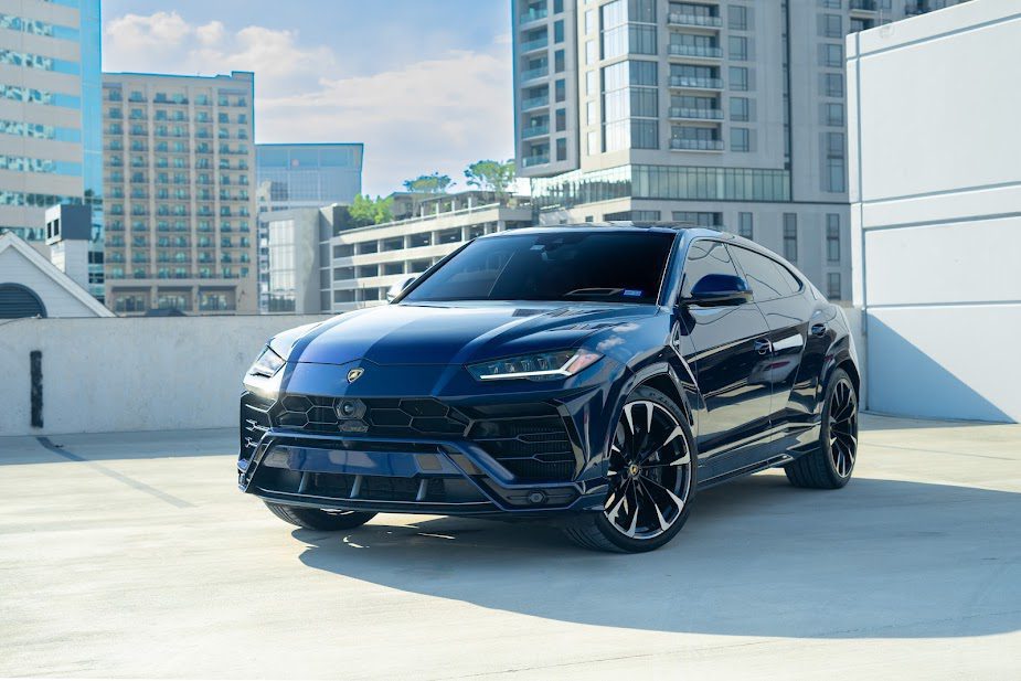 Lamborghini Urus Blue Astraeus Rental Houston